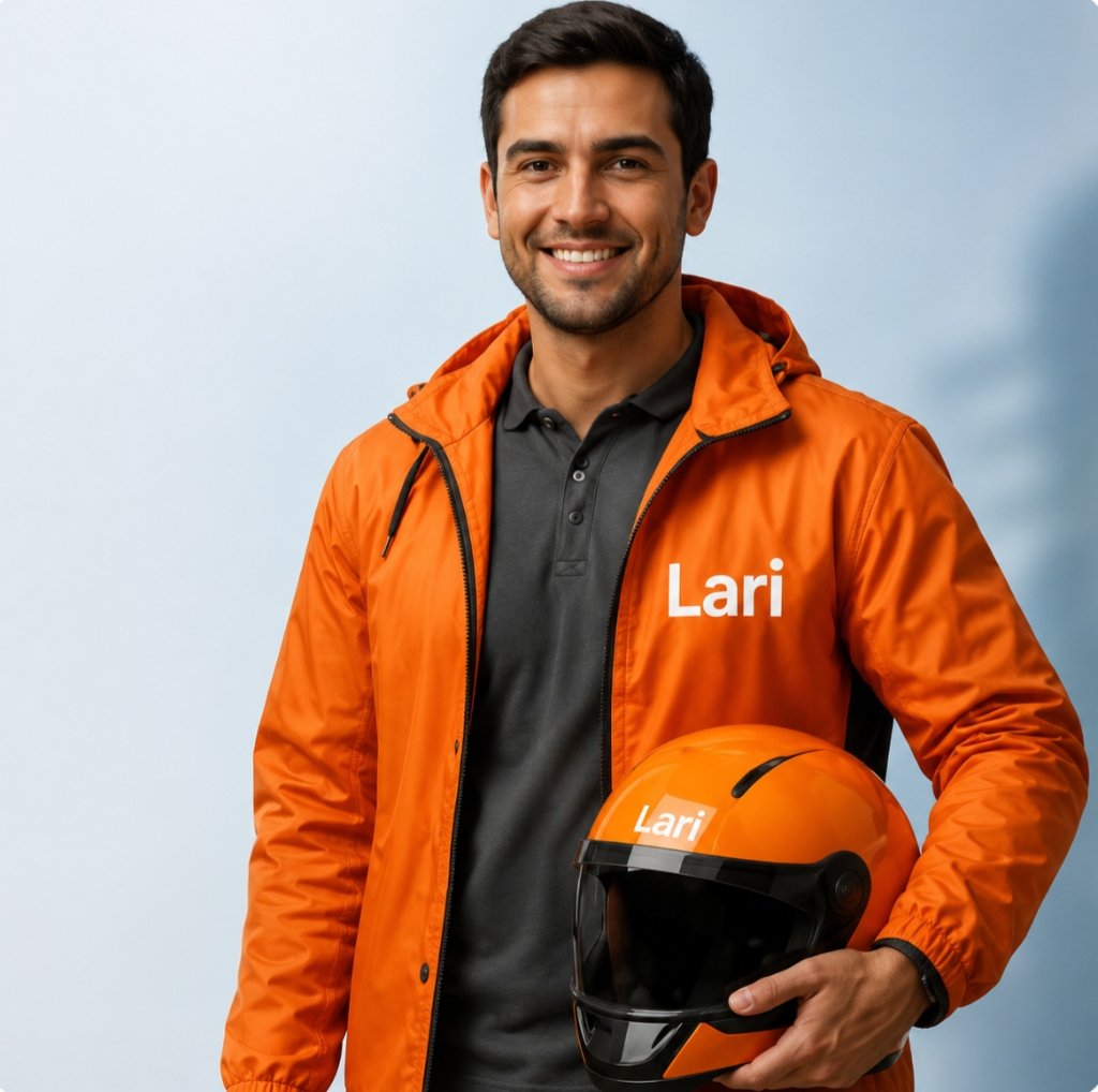 Conducí o repartí con Lari